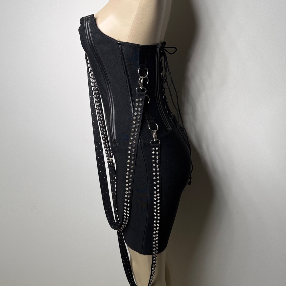 AKIRA Vicky Vixen Stretch corset dress black - Picture 6 of 9